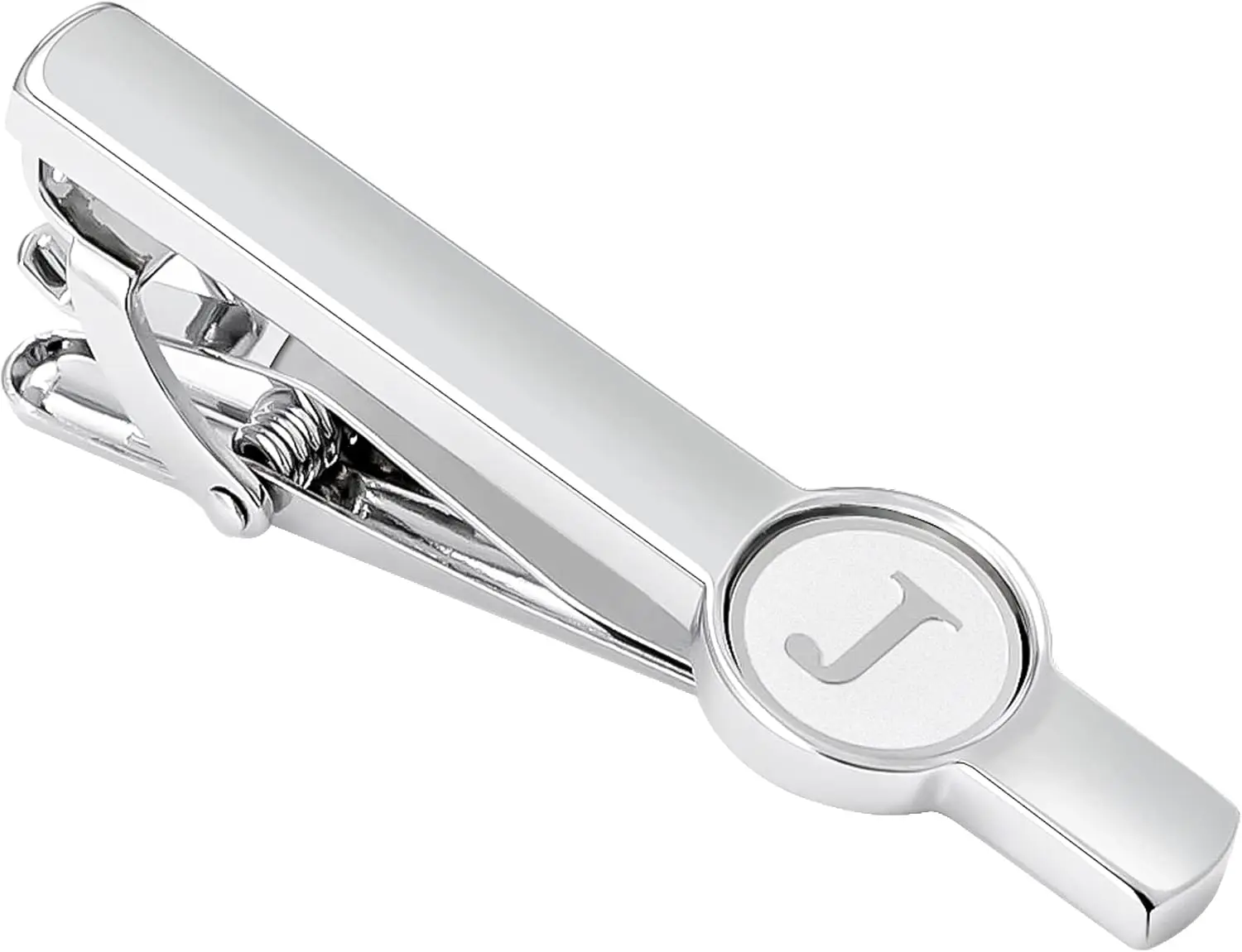 Men's Silver Plated Stainless Steel Tie Clip with 26 Letters A-Z and Gift Box, 2.1 Inch
Men's Silver Plated Stainless Steel Tie Clip with 26 Letters A-Z and Gift Box, 2.1 Inch