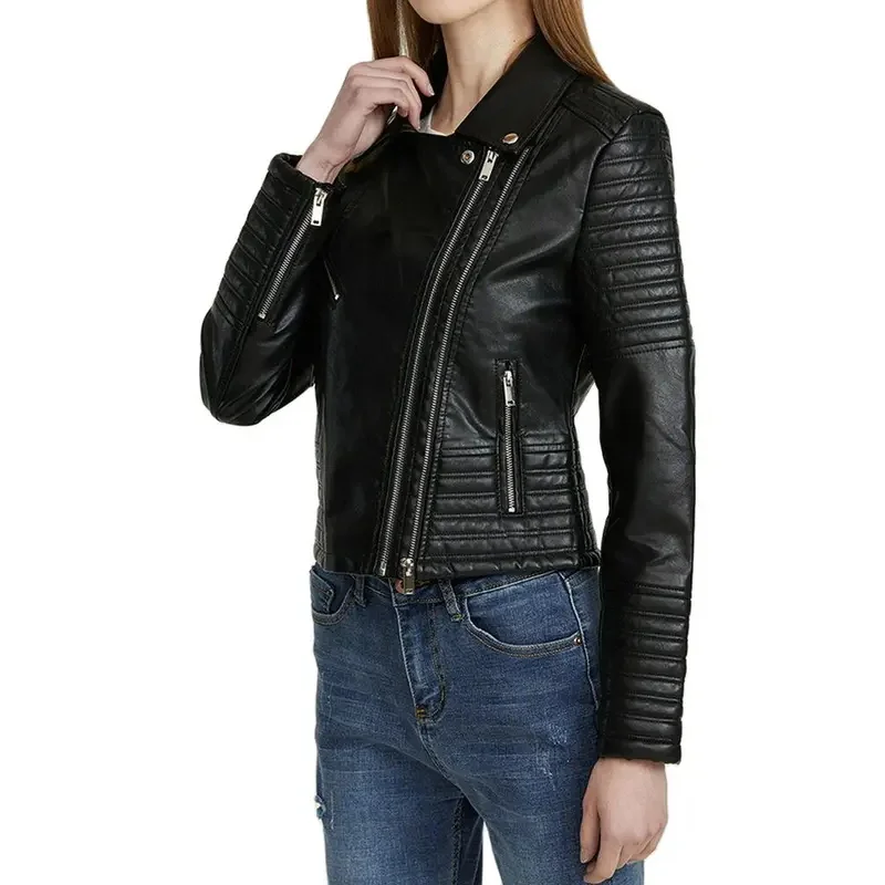 2025 Spring Autumn Women Motorcycle Biker White Faux Leather Jackets Female Vintage Street Black PU Zippers Plus Size 3XL Coats
2025 Spring Autumn Women Motorcycle Biker White Faux Leather Jackets Female Vintage Street Black PU Zippers Plus Size 3XL Coats