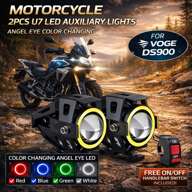 Waterproof Motorcycle LED Headlight 3000LMW U7 Motorbike LED Driving Fog Spot Light with Switch For Voge DSX 900 DS900X 900 DSX
Waterproof Motorcycle LED Headlight 3000LMW U7 Motorbike LED Driving Fog Spot Light with Switch For Voge DSX 900 DS900X 900 DSX