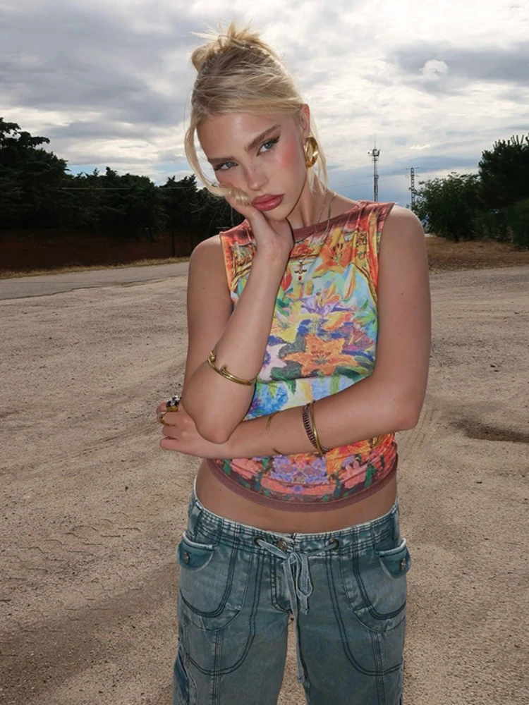Leosoxs Colorful Flowers Tank Tops Women Y2K Fashion Summer Stretch Soft Basic Wild Streetwear o-Neck Casual Hottie Slim Vest
Leosoxs Colorful Flowers Tank Tops Women Y2K Fashion Summer Stretch Soft Basic Wild Streetwear o-Neck Casual Hottie Slim Vest