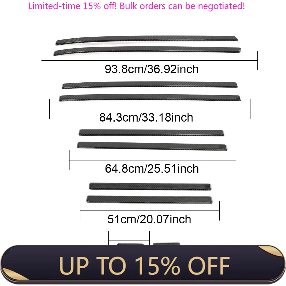 High Quality Dry Carbon Fiber Side Molding Trim Sticker For Mercedes G Class W463 G63 G65 G500 2019-2023
High Quality Dry Carbon Fiber Side Molding Trim Sticker For Mercedes G Class W463 G63 G65 G500 2019-2023