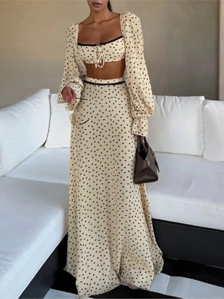 Swimwear Cover-up 2 Piece Set Women Crop Tops And Maxi Skirt Bathing Fashion Stripe Hollow Sexy Beach Cover Up Outfits
Swimwear Cover-up 2 Piece Set Women Crop Tops And Maxi Skirt Bathing Fashion Stripe Hollow Sexy Beach Cover Up Outfits