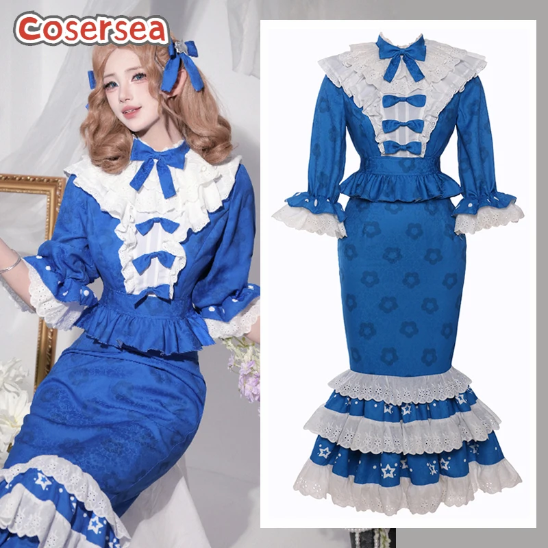 Cosersea Clara Cosplay Costume Game Identity V Clara Costume Sexy Women Blue Dress Uniform Role Play Halloween Outfit Fullset
Cosersea Clara Cosplay Costume Game Identity V Clara Costume Sexy Women Blue Dress Uniform Role Play Halloween Outfit Fullset