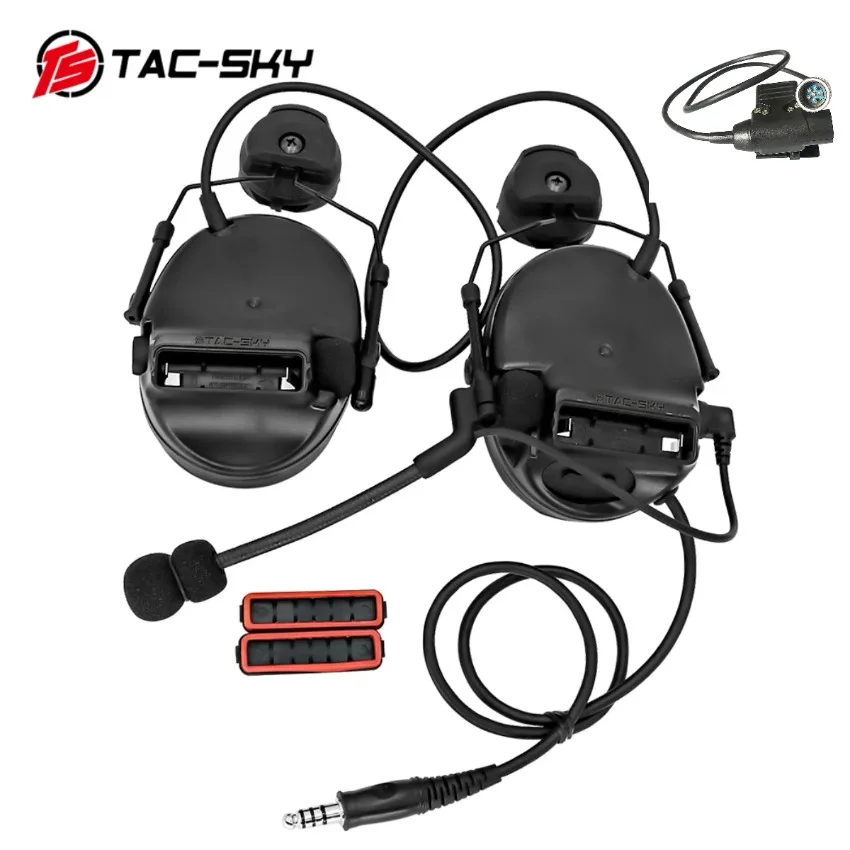 TS TAC SKY Tactical COMTA III Helmet Mounted Edition Headset and for Walkie Talkie U94 6 Pin PTT PRC PTT
TS TAC SKY Tactical COMTA III Helmet Mounted Edition Headset and for Walkie Talkie U94 6 Pin PTT PRC PTT