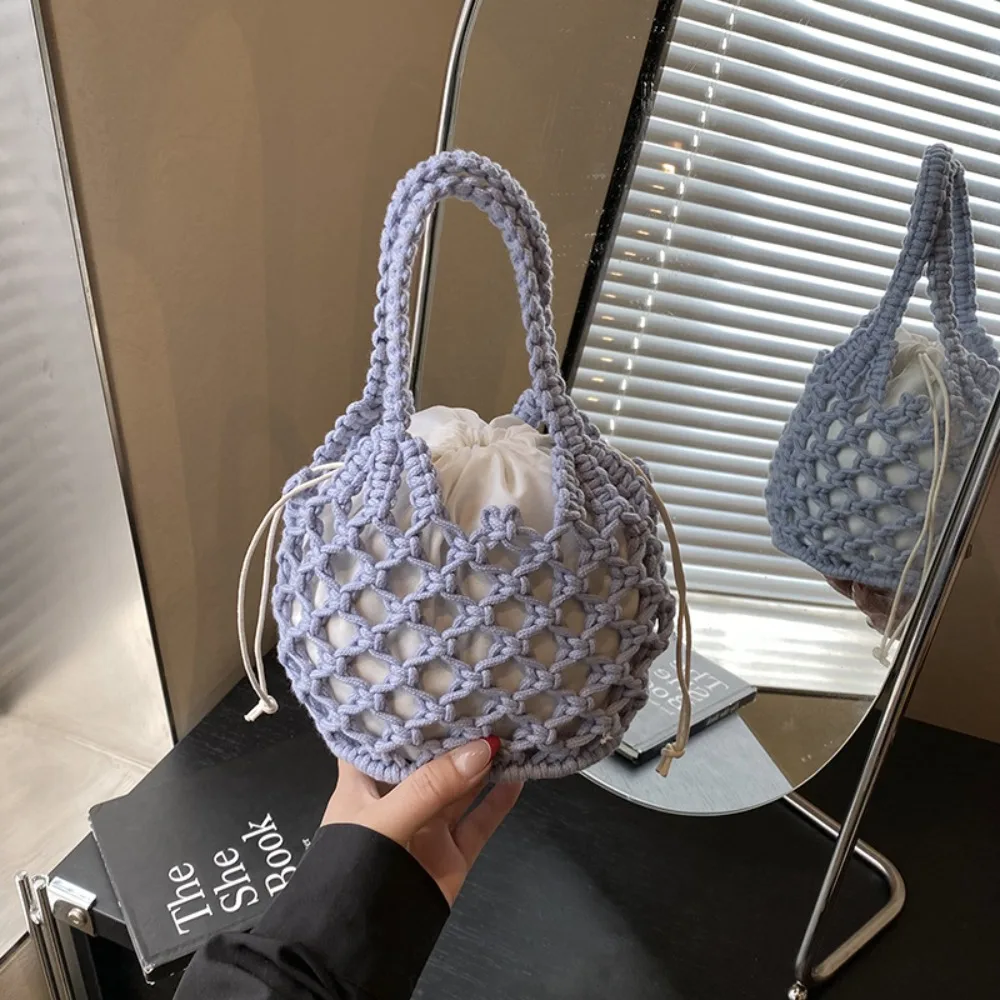 Vintage Mini Bucket Bag Knitted Bag Hollowed Out Bohemian Weave Bag Handbag Large Capacity String Bag Beach
Vintage Mini Bucket Bag Knitted Bag Hollowed Out Bohemian Weave Bag Handbag Large Capacity String Bag Beach