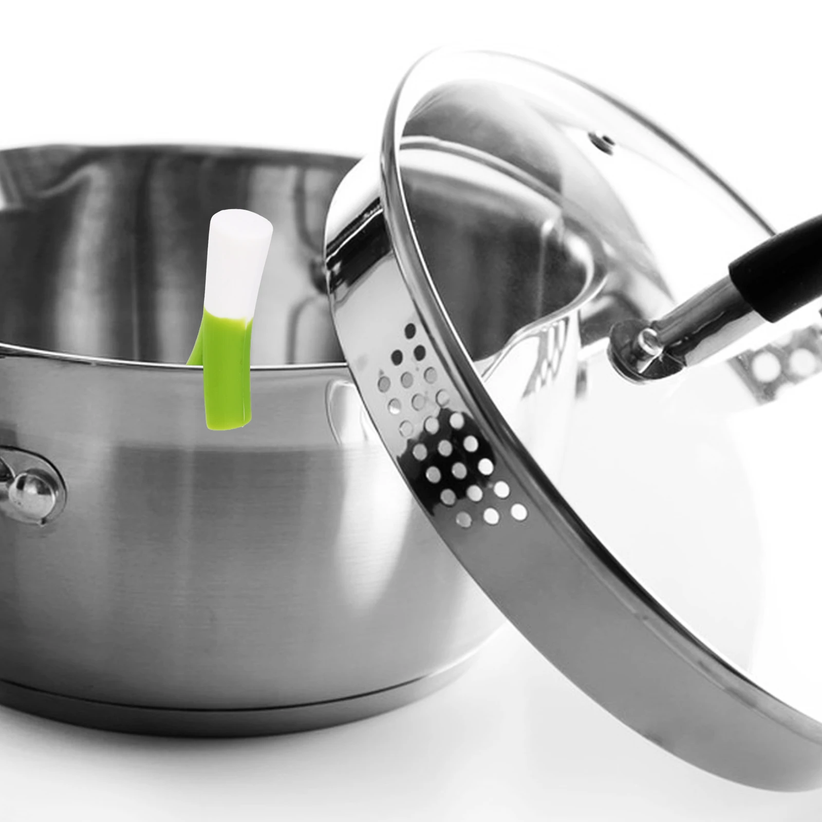 2Pcs Silicone Spill Proof Lid Lifter Clip Pot Edge Guard High Heat Resistant Kitchen Cooking Gadget for Boil Over Prevention
2Pcs Silicone Spill Proof Lid Lifter Clip Pot Edge Guard High Heat Resistant Kitchen Cooking Gadget for Boil Over Prevention