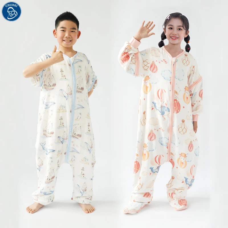 Gauze Children Jumpsuit Pajamas Spring Summer and Autumn household clothes Children's sleeping bag
Gauze Children Jumpsuit Pajamas Spring Summer and Autumn household clothes Children's sleeping bag