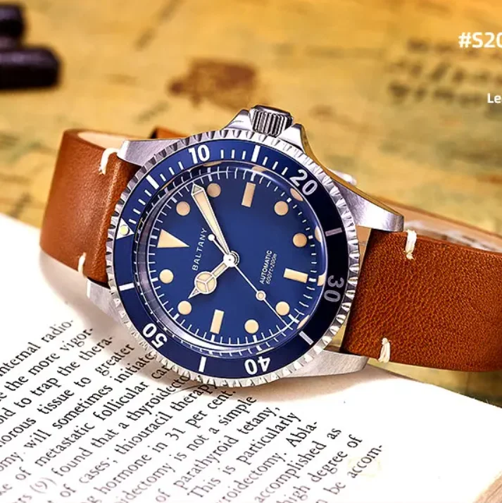 Baltany Men Automatic Watch Pilot 39mm Mechaical Wristwatch Sapphire Diver 20ATM Waterproof C3 Luminous NH38 Ceramic Bezel
Baltany Men Automatic Watch Pilot 39mm Mechaical Wristwatch Sapphire Diver 20ATM Waterproof C3 Luminous NH38 Ceramic Bezel