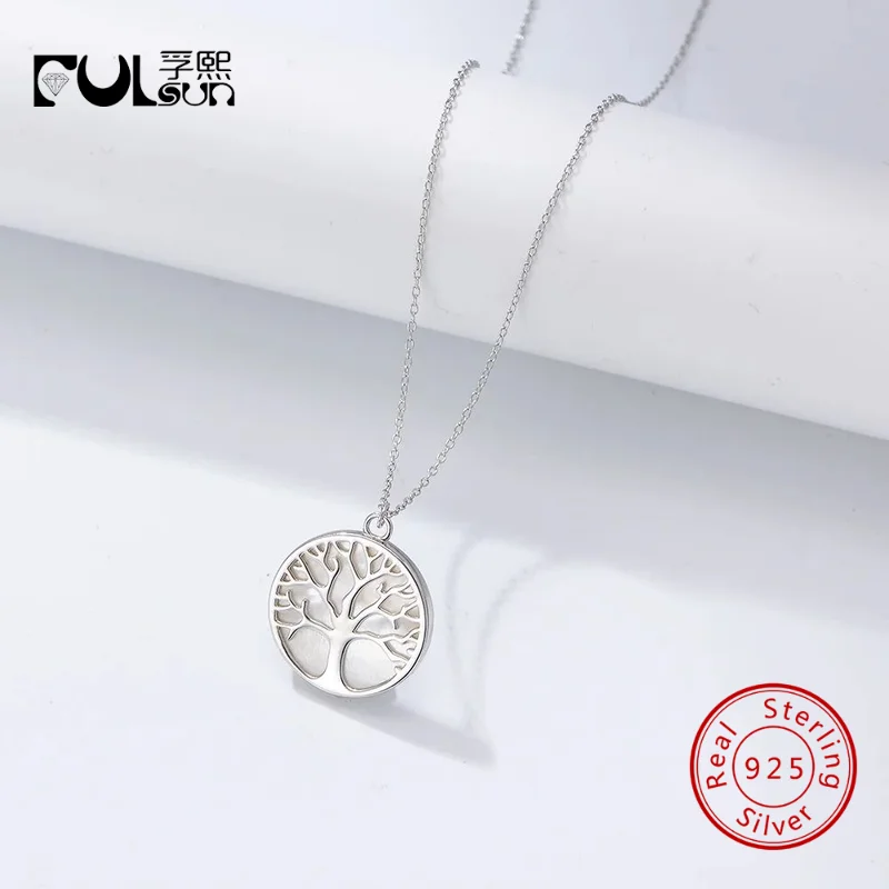 925 Sterling Silver Rhodium Plated White Shell Tree Of Life Cutout Round Thin Chain Pendant Necklace Dainty Family Tree Jewelry
925 Sterling Silver Rhodium Plated White Shell Tree Of Life Cutout Round Thin Chain Pendant Necklace Dainty Family Tree Jewelry