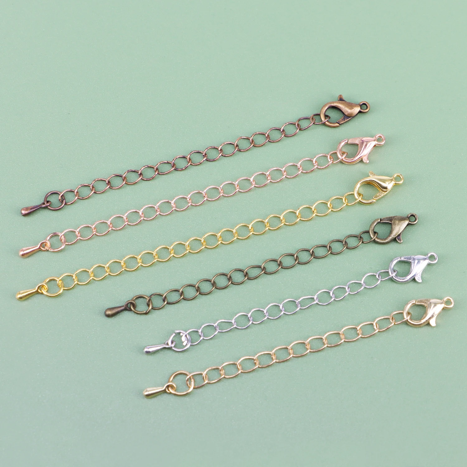 20pcs 5/7cm Extension plated Water Drop End Beads Chain Connector with Extended Tail for Jewelry Making Findings
20pcs 5/7cm Extension plated Water Drop End Beads Chain Connector with Extended Tail for Jewelry Making Findings