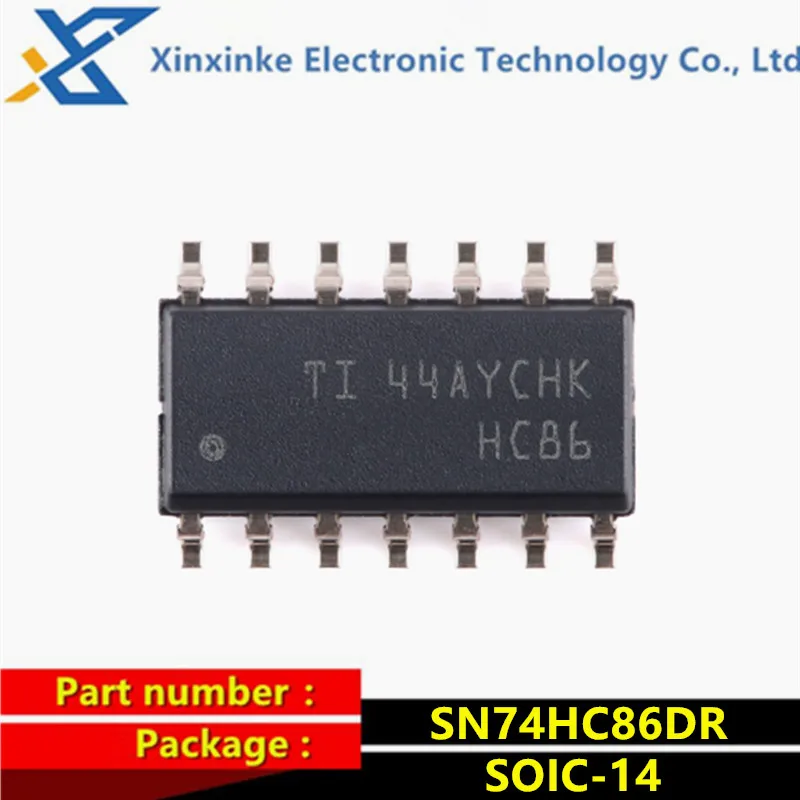 10PCS SN74HC86DR SOIC-14 Logic Gates Quadruple 2-Input Exclusive-OR Gate Single-Function Gate Logic ICs Brand New Original
10PCS SN74HC86DR SOIC-14 Logic Gates Quadruple 2-Input Exclusive-OR Gate Single-Function Gate Logic ICs Brand New Original