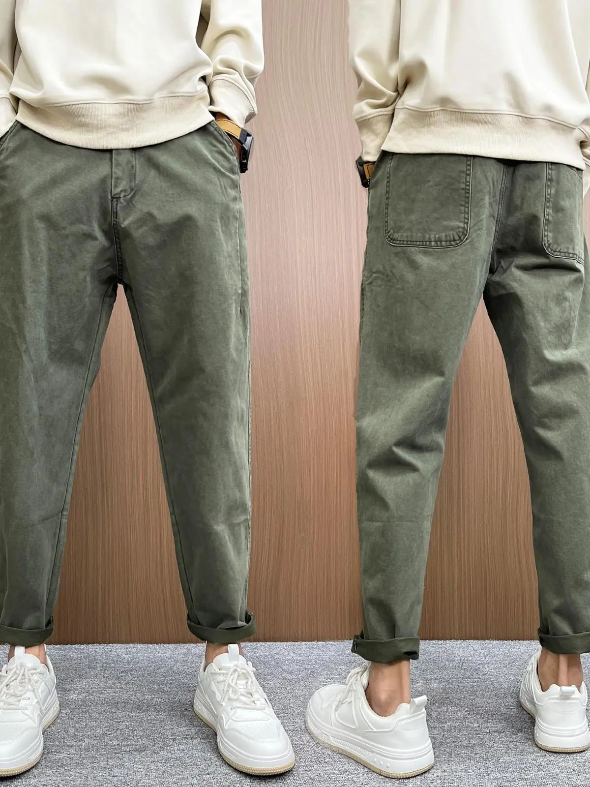 Loose Men's Wide Leg Pants Summer New Sle Casual Straight Busin Workwear Pure Color High Waist Nine Points Youth Faion
Loose Men's Wide Leg Pants Summer New Sle Casual Straight Busin Workwear Pure Color High Waist Nine Points Youth Faion