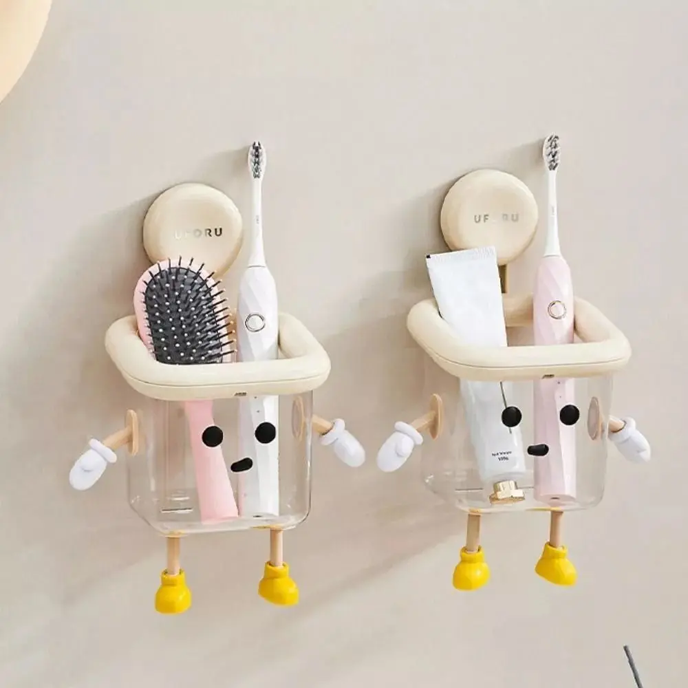 Transparent Toothbrush Holder Wall-mounted No Punching Toilet Storage Rack Multifunctional Space Saving Bathroom Storage Rack
Transparent Toothbrush Holder Wall-mounted No Punching Toilet Storage Rack Multifunctional Space Saving Bathroom Storage Rack