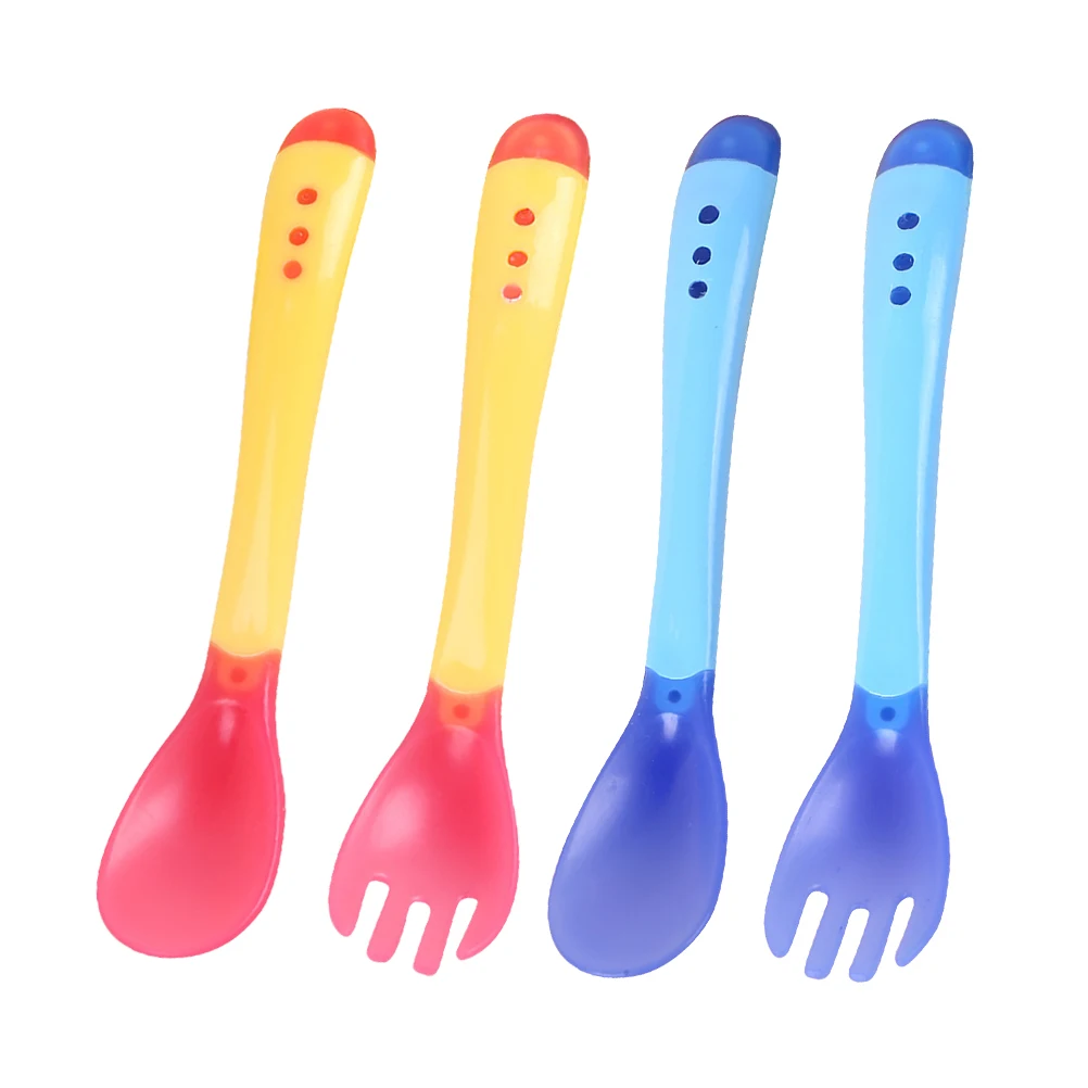 4Pcs Toddler Cutlery Temperature Sensing Fork Spoon Set Safe Odorless Eco Friendly Color Change 43C Yellow Blue
4Pcs Toddler Cutlery Temperature Sensing Fork Spoon Set Safe Odorless Eco Friendly Color Change 43C Yellow Blue
