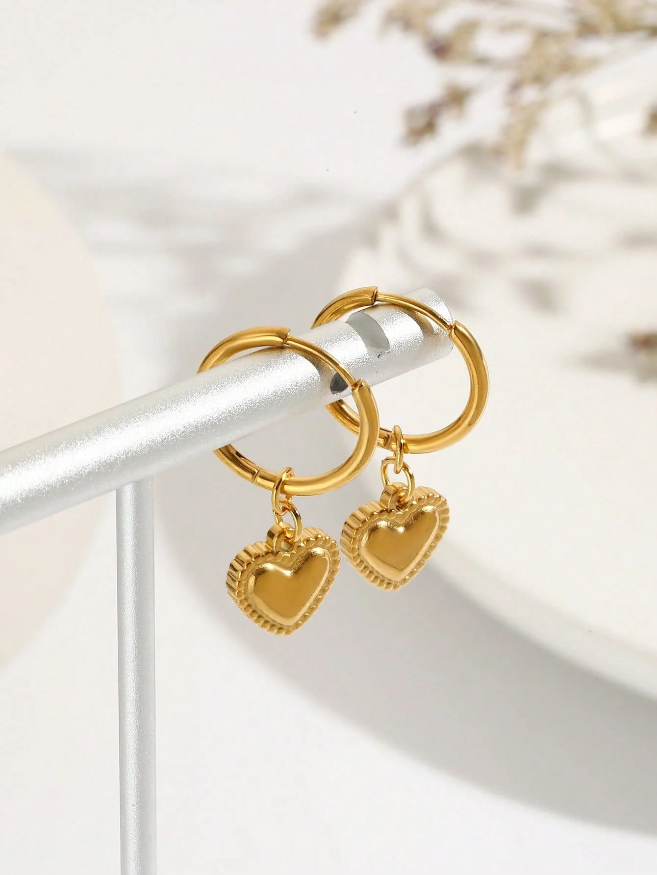 Heart drop earrings perfect for Valentine's Day Mother's Day gift for mom or loved one
Heart drop earrings perfect for Valentine's Day Mother's Day gift for mom or loved one