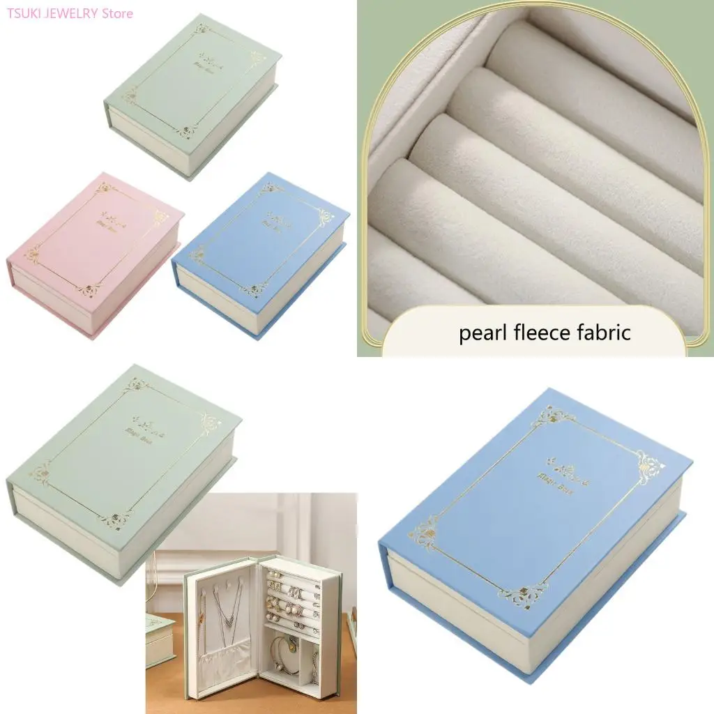 62KE Stylish PU Jewelry Storage Book For Earrings Bracelets And Necklaces Sophisticated Box for Women and Girls
62KE Stylish PU Jewelry Storage Book For Earrings Bracelets And Necklaces Sophisticated Box for Women and Girls