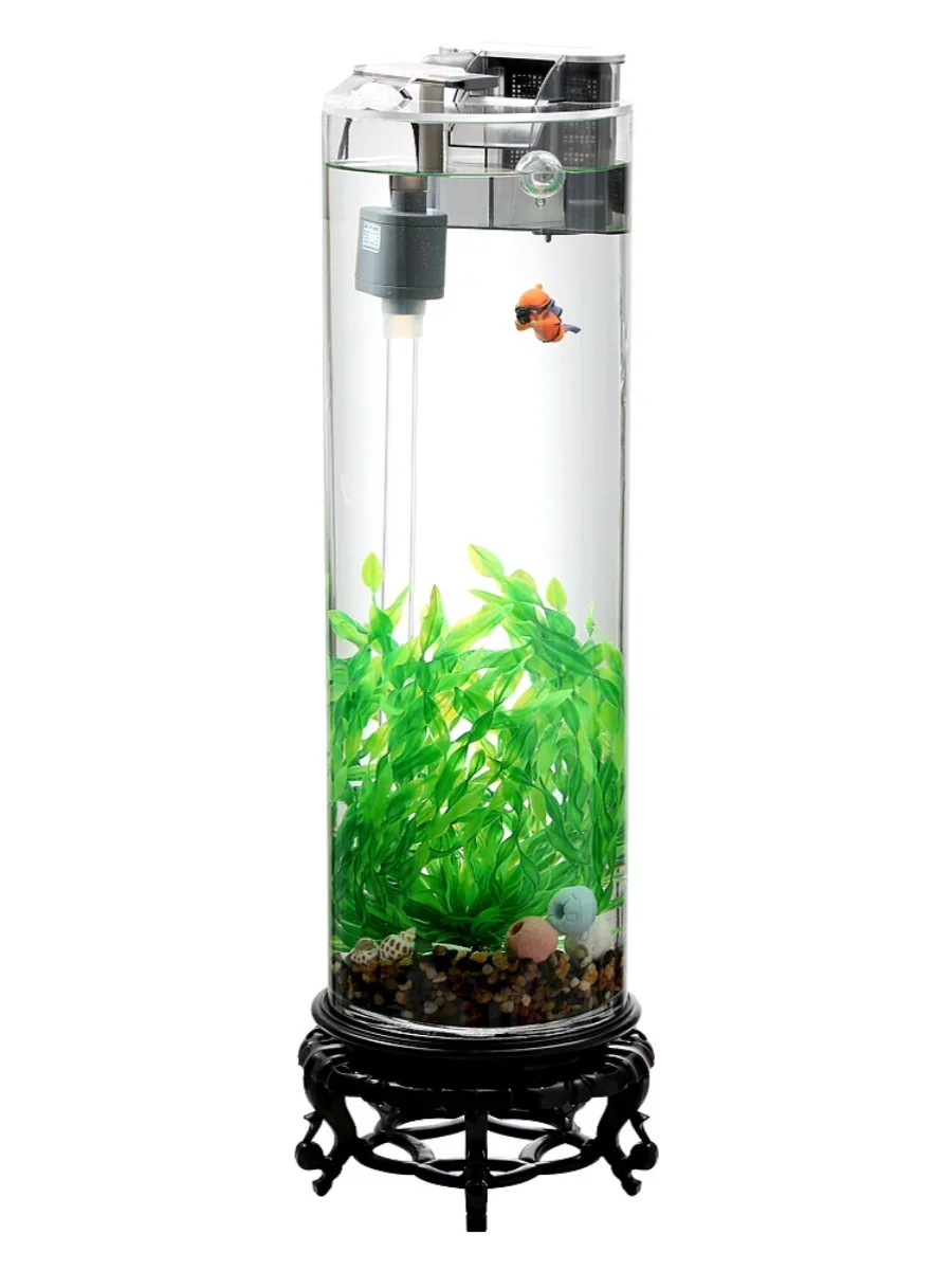 LD33Super White Thickened High Floor Ecological Change Water Aerating Filter Cylindrical Fish Tank Landscape
LD33Super White Thickened High Floor Ecological Change Water Aerating Filter Cylindrical Fish Tank Landscape
