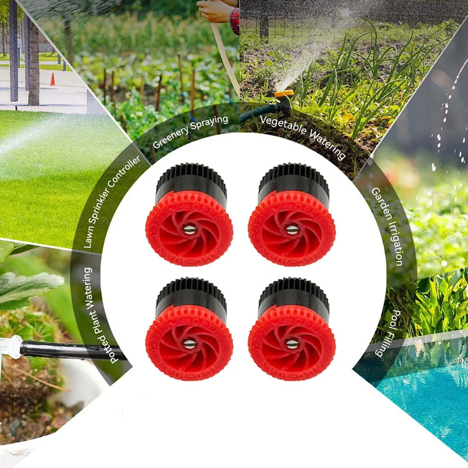 Вращающиеся на 360 градусов насадки для садовых разбрызгивателей из полипропилена, легко устанавливаемые, для автоматических систем полива газонов
Вращающиеся на 360 градусов насадки для садовых разбрызгивателей из полипропилена, легко устанавливаемые, для автоматических систем полива газонов