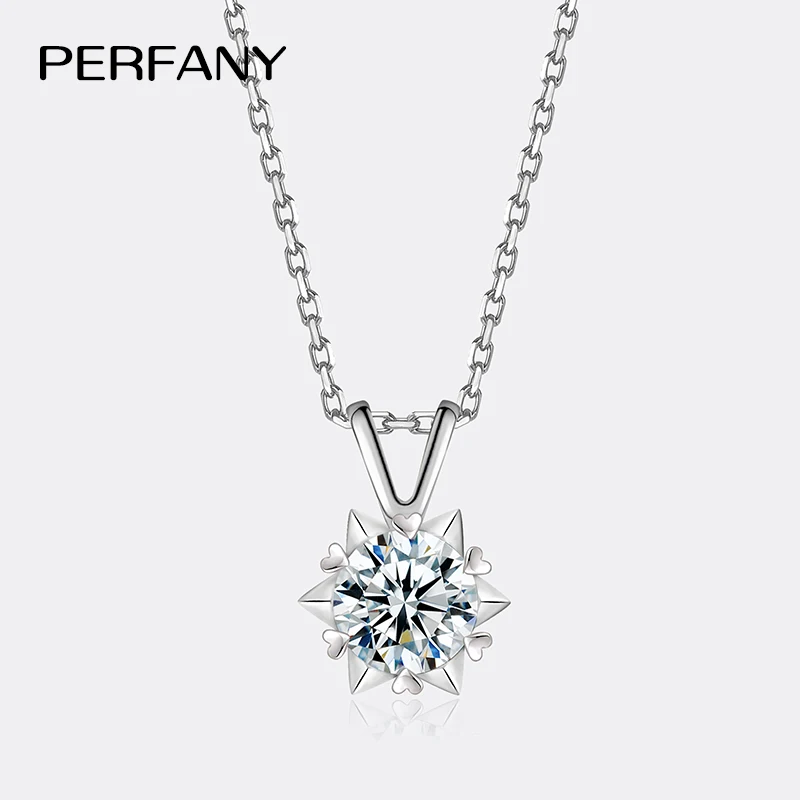 Женское ожерелье PERFANY 1-3CT с муассанитом S925, чистое серебро, снежинка, имитация бриллианта, кулон, свадебные элитные ювелирные изделия
Женское ожерелье PERFANY 1-3CT с муассанитом S925, чистое серебро, снежинка, имитация бриллианта, кулон, свадебные элитные ювелирные изделия