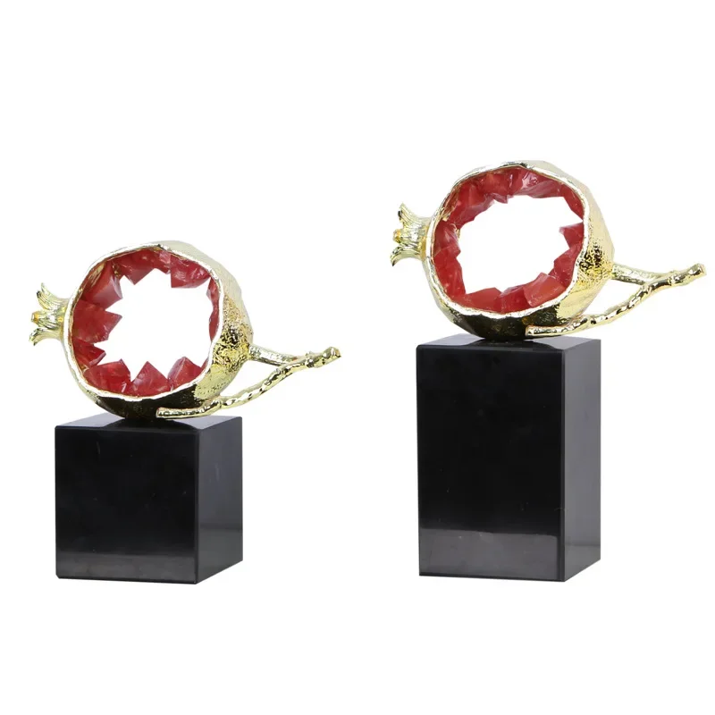 Amethyst Crystal Metal Crafts, Golden Lucky Pomegranate Statues, Marble Pedestal Sculptures, Home Tabletop Decorations
Amethyst Crystal Metal Crafts, Golden Lucky Pomegranate Statues, Marble Pedestal Sculptures, Home Tabletop Decorations