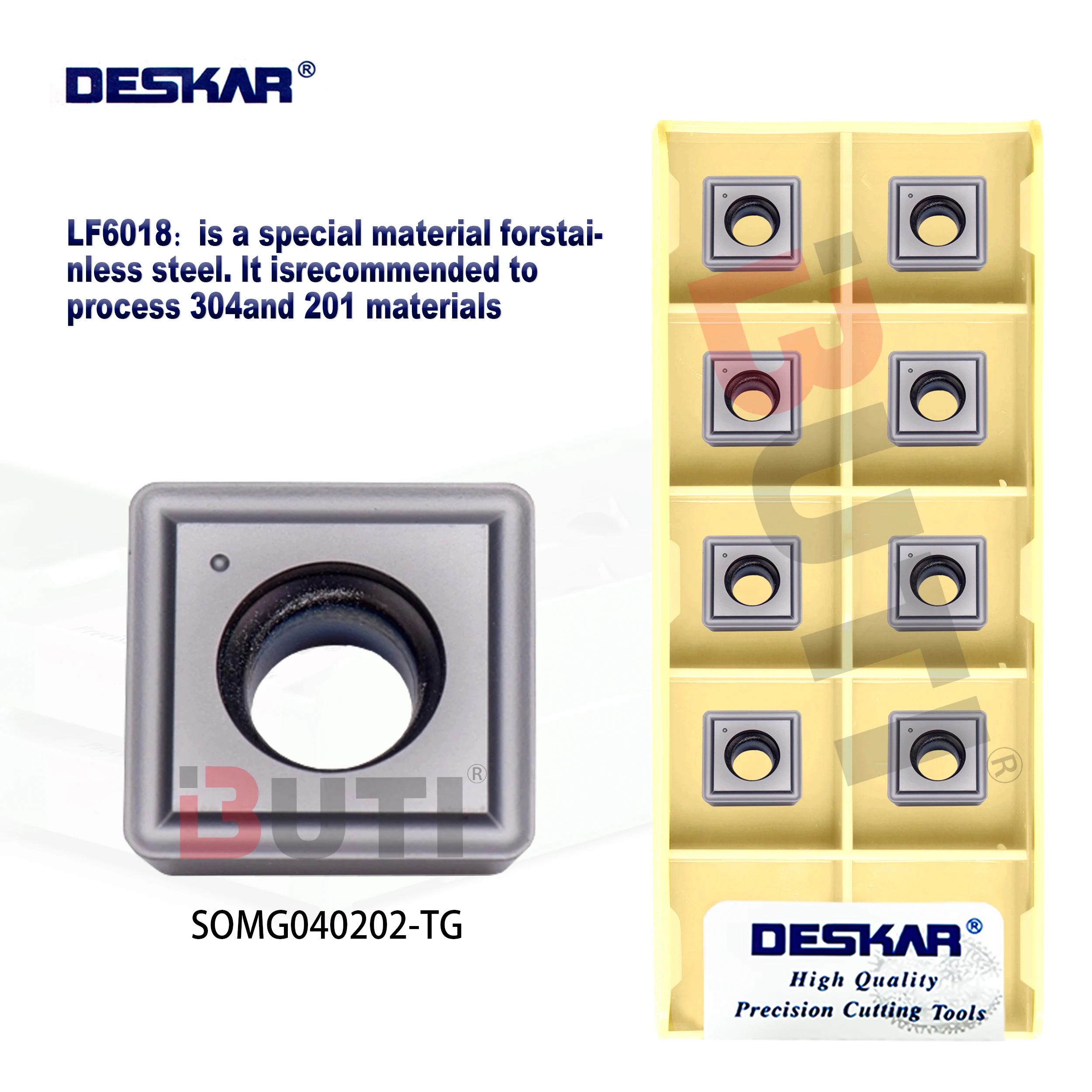 DESKAR100% Original Cutting Tool SOMG040202-TG LF6018 CNC lathe Machining Center U-shaped Blades Stainless Steel Cutting Tools
DESKAR100% Original Cutting Tool SOMG040202-TG LF6018 CNC lathe Machining Center U-shaped Blades Stainless Steel Cutting Tools