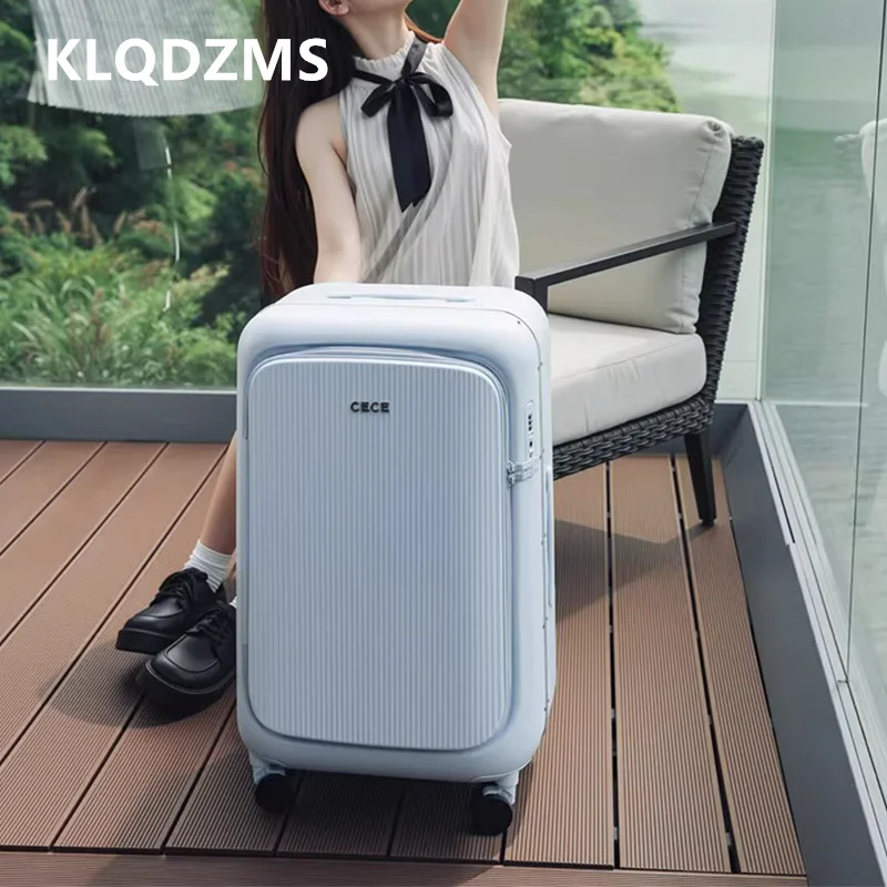 KLQDZMS Laptop Suitcase Multifunctional Boarding Box Front Opening Trolley Case Ultralight Large Capacity 20"24"28 Inch Luggage
KLQDZMS Laptop Suitcase Multifunctional Boarding Box Front Opening Trolley Case Ultralight Large Capacity 20"24"28 Inch Luggage