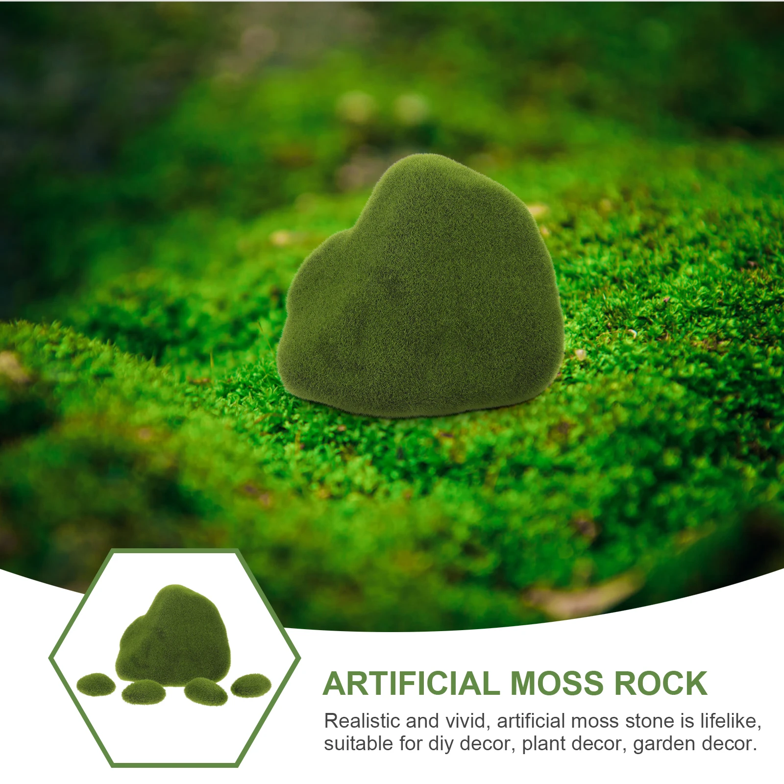 Simulation Artificial Moss Stone Realistic Moss Rock for DIY Plant Garden Decoration Small Size and Practical
Simulation Artificial Moss Stone Realistic Moss Rock for DIY Plant Garden Decoration Small Size and Practical