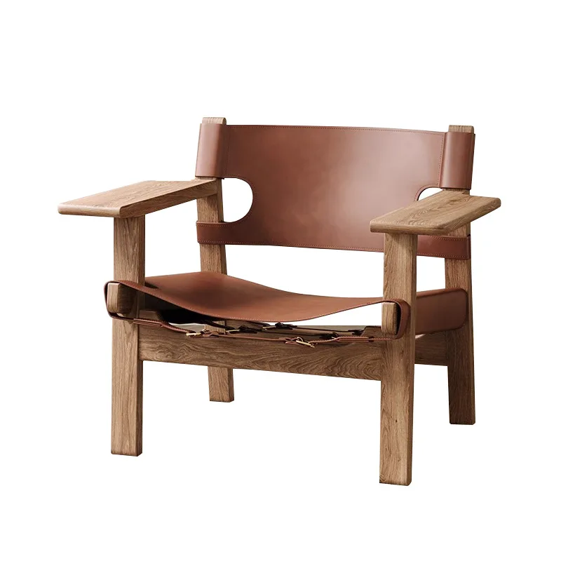 Solid wood Spanish master hunting chair single sofa chair living room balcony saddle leather wabi sabi leisure chair
Solid wood Spanish master hunting chair single sofa chair living room balcony saddle leather wabi sabi leisure chair