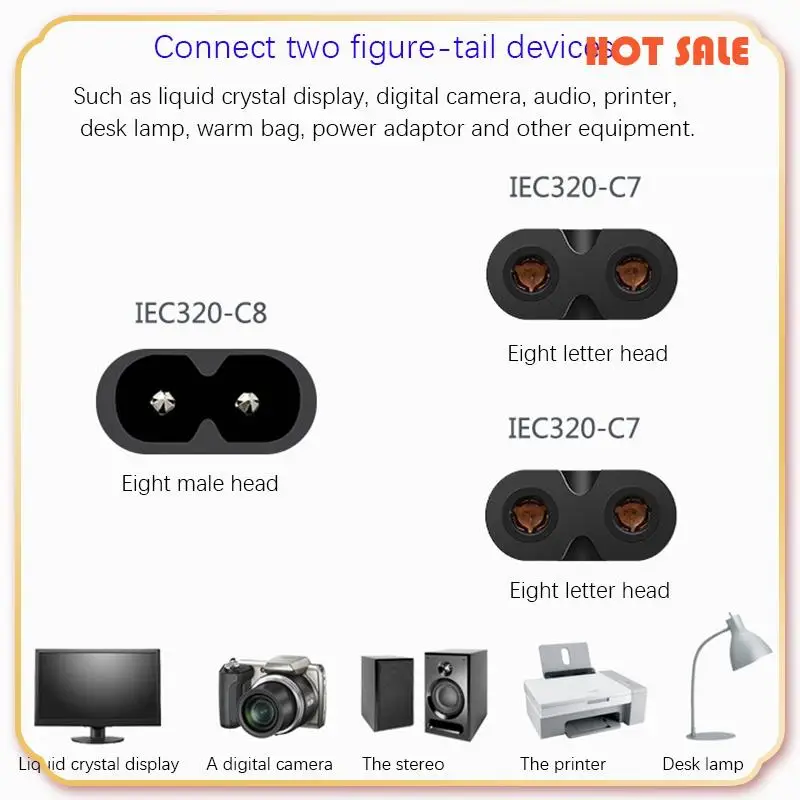 ABFA IEC320 C8 To 2X C7 Y Split AC Power Cord, IEC Figure 8 Male To 2 Female 1 In 2 Out AC Power Cable
ABFA IEC320 C8 To 2X C7 Y Split AC Power Cord, IEC Figure 8 Male To 2 Female 1 In 2 Out AC Power Cable