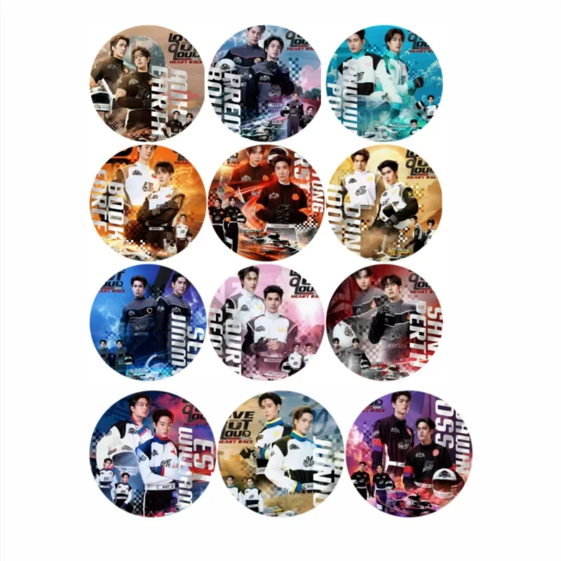 12PC/SET GMM TV LOVE OUT LOUD 2026 Heart Race Concert Pondphuwin Forcebook Firstkhaotung Badge Bang Brooch Bag Decor Pins
12PC/SET GMM TV LOVE OUT LOUD 2026 Heart Race Concert Pondphuwin Forcebook Firstkhaotung Badge Bang Brooch Bag Decor Pins