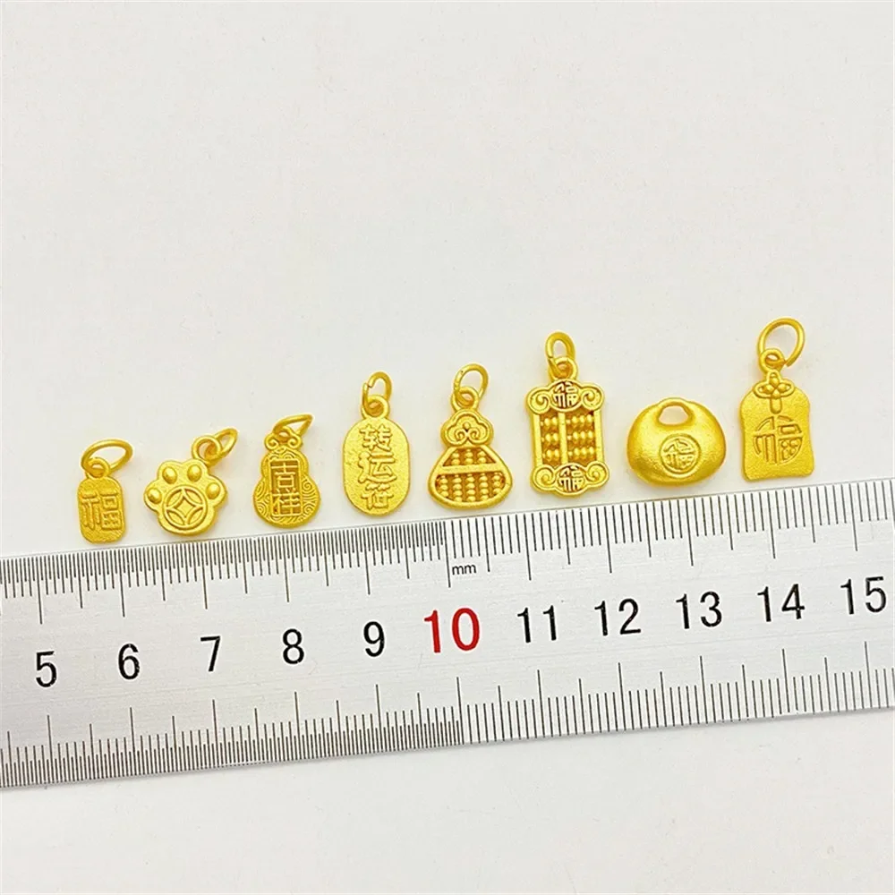 Sand Gold Color Lotus Pod Gourd Ping An Fu Brand Abacus Ingot Pendant Handmade DIY Bracelet Necklace Jewelry Accessories
Sand Gold Color Lotus Pod Gourd Ping An Fu Brand Abacus Ingot Pendant Handmade DIY Bracelet Necklace Jewelry Accessories