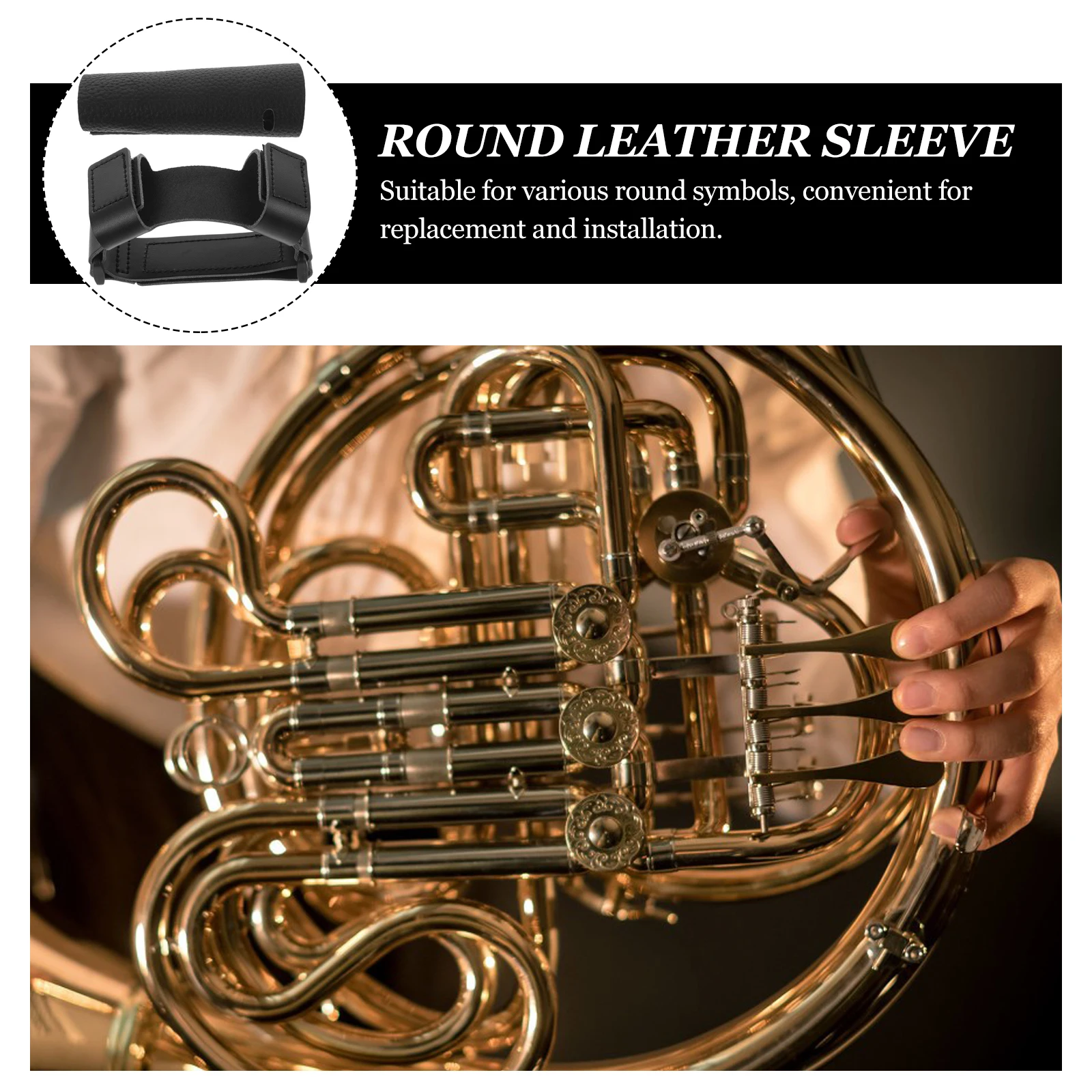 French Horn Hand Rest Guard Anti Skid Protector Cover Music Instrument PU Material French Horn Gloves Handle
French Horn Hand Rest Guard Anti Skid Protector Cover Music Instrument PU Material French Horn Gloves Handle