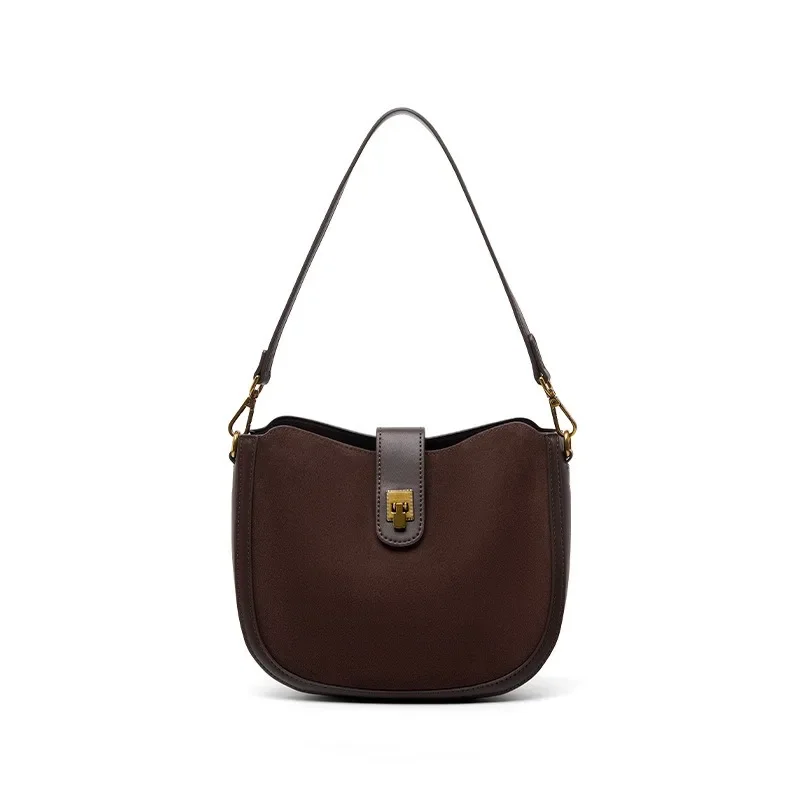 2026 Luxury Designer Saddle Bag Matte Suede Cowhide Leather Women's Shoulder Crossbody Bag Small Size High Quality Caramel/Ebony
2026 Luxury Designer Saddle Bag Matte Suede Cowhide Leather Women's Shoulder Crossbody Bag Small Size High Quality Caramel/Ebony