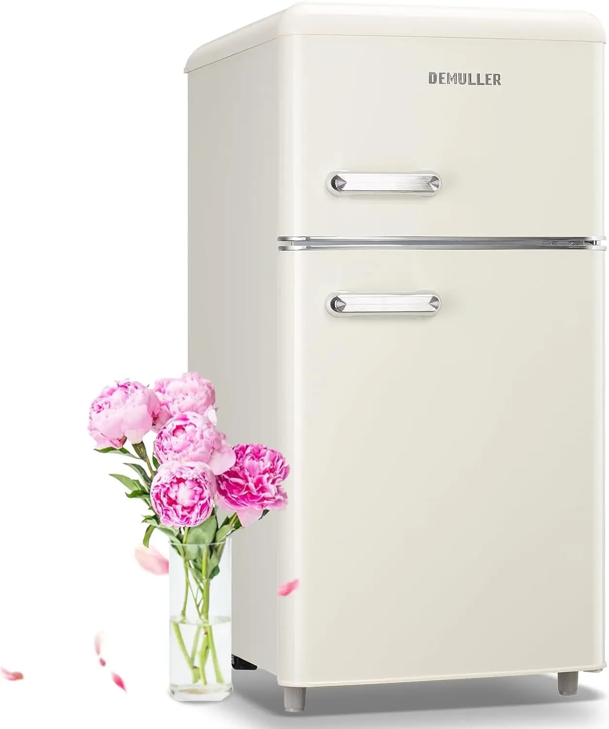 100L Retro Mini Fridge with Freezer Dual Doors & Handles Compact Refrigerator with 7 Thermostat Control Freestanding Small
100L Retro Mini Fridge with Freezer Dual Doors & Handles Compact Refrigerator with 7 Thermostat Control Freestanding Small
