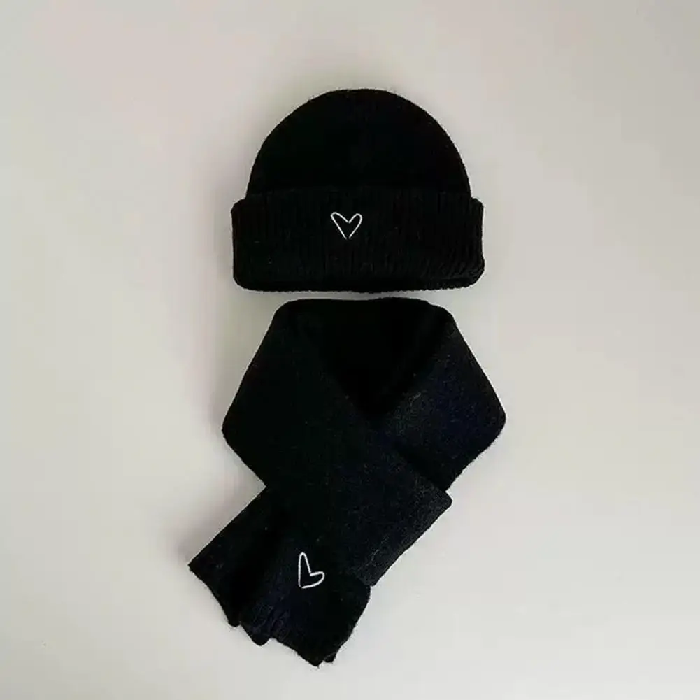 Weather Hat Scarf Set Cozy Kids Winter Hat Scarf Set with Heart Pattern Thick Knit Long Scarf Elastic for Weather for Children
Weather Hat Scarf Set Cozy Kids Winter Hat Scarf Set with Heart Pattern Thick Knit Long Scarf Elastic for Weather for Children