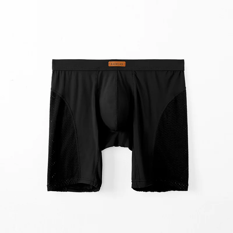 Men's Ice Silk Mesh Sports Boxer Briefs, Breathable Quick-dry Antibacterial Underwear
Men's Ice Silk Mesh Sports Boxer Briefs, Breathable Quick-dry Antibacterial Underwear