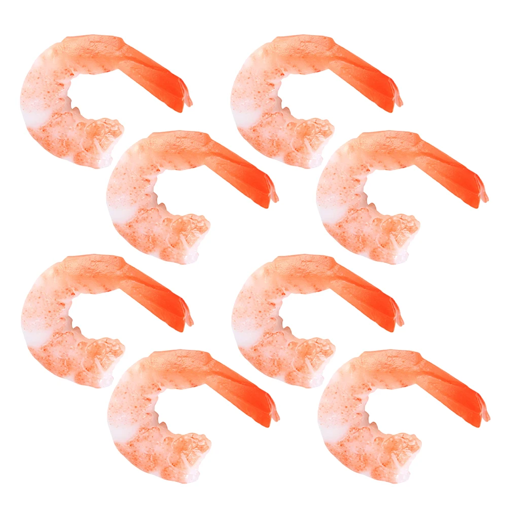 8 Pcs Imitation Shrimp Fake Peeled Models Artificial Lifelike Cooked Decor for Party
8 Pcs Imitation Shrimp Fake Peeled Models Artificial Lifelike Cooked Decor for Party