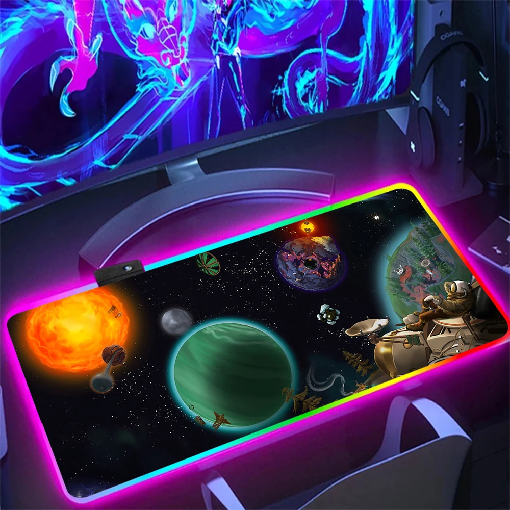 Explore game O-Outer w-Wilds RGB Pc Gamer Keyboard Mouse Pad Mousepad LED Glowing Mouse Mats Rubber Gaming Computer Mausepad
Explore game O-Outer w-Wilds RGB Pc Gamer Keyboard Mouse Pad Mousepad LED Glowing Mouse Mats Rubber Gaming Computer Mausepad