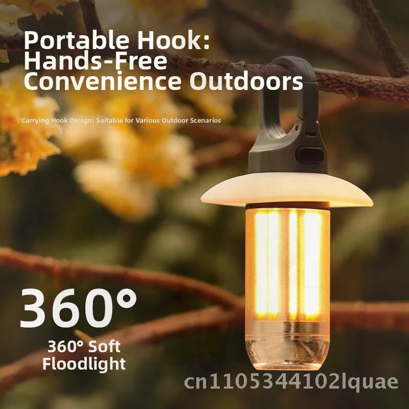 Portable Multifunctional Camping Light LED Double Light Source Two-in-One Flashlight Outdoor Tent Atmosphere Light Rechargeable
Portable Multifunctional Camping Light LED Double Light Source Two-in-One Flashlight Outdoor Tent Atmosphere Light Rechargeable