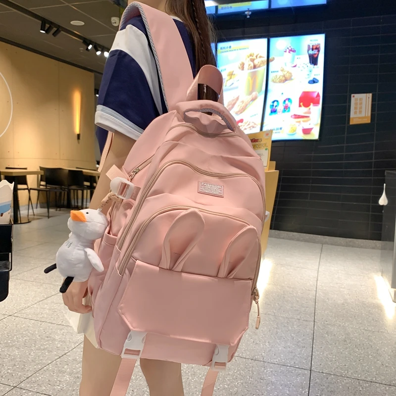 Fashion Nylon Rucksack Waterproof Boy Girl Rabbit Bookbag for Teens Backpack High School Schoolbag Black Mochila Women Bag 50
Fashion Nylon Rucksack Waterproof Boy Girl Rabbit Bookbag for Teens Backpack High School Schoolbag Black Mochila Women Bag 50