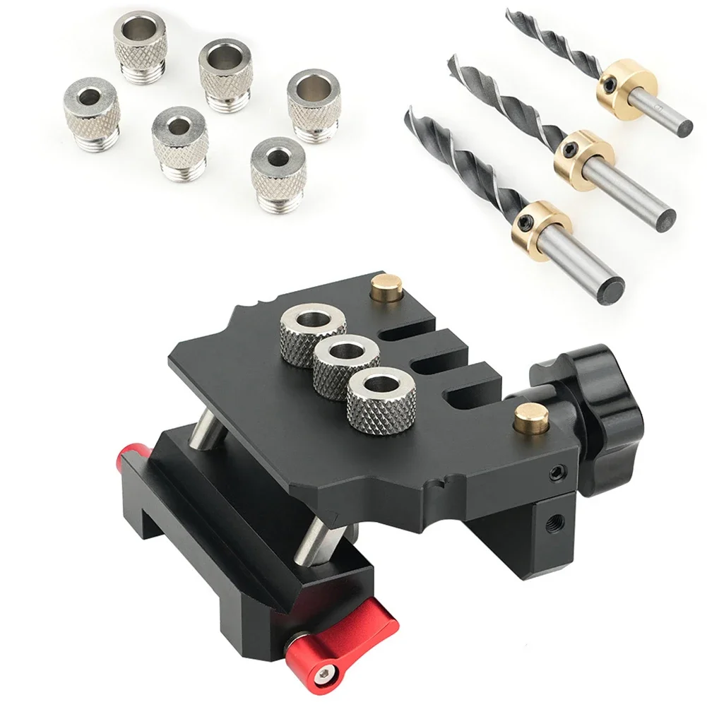 Compact Storage Portable Drill Puncher 175x162x70mm Doweling Jig Interchangeable Drill Bushings Multi-Size Drill Bits
Compact Storage Portable Drill Puncher 175x162x70mm Doweling Jig Interchangeable Drill Bushings Multi-Size Drill Bits