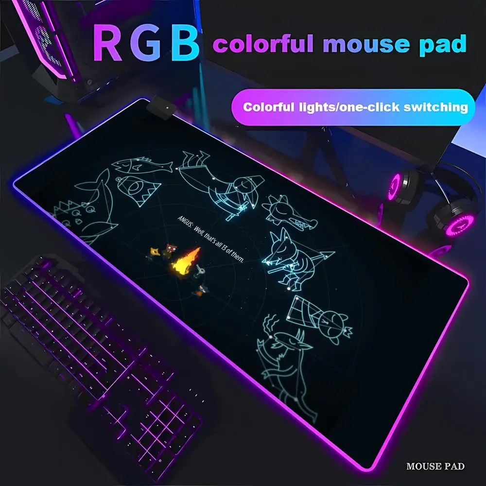 HYBXAXC Night in the Woods Mouse Pad RGB Gaming Mouse Pad HD Gamer Large LED Light XXL PC Computer Non-slip
HYBXAXC Night in the Woods Mouse Pad RGB Gaming Mouse Pad HD Gamer Large LED Light XXL PC Computer Non-slip