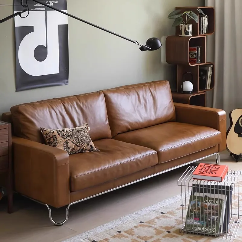 -Для легкого роскошного черного кожаного дивана в среднем стиле Баухаус, верхний слой из воловьей кожи, губка для отеля, небольшой квартиры, гостиной и
-Для легкого роскошного черного кожаного дивана в среднем стиле Баухаус, верхний слой из воловьей кожи, губка для отеля, небольшой квартиры, гостиной и