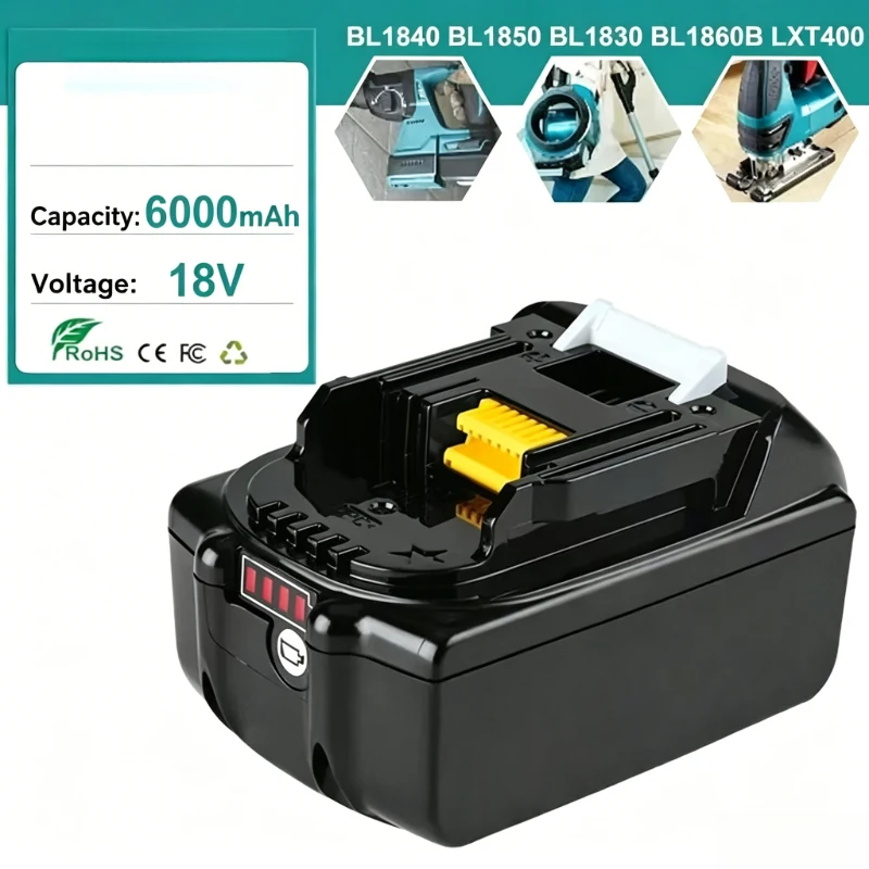 18V High Capacity Rechargeable Lithium Battery Universal Replacement Battery For Electric Drill Hammer Power Tool
18V High Capacity Rechargeable Lithium Battery Universal Replacement Battery For Electric Drill Hammer Power Tool