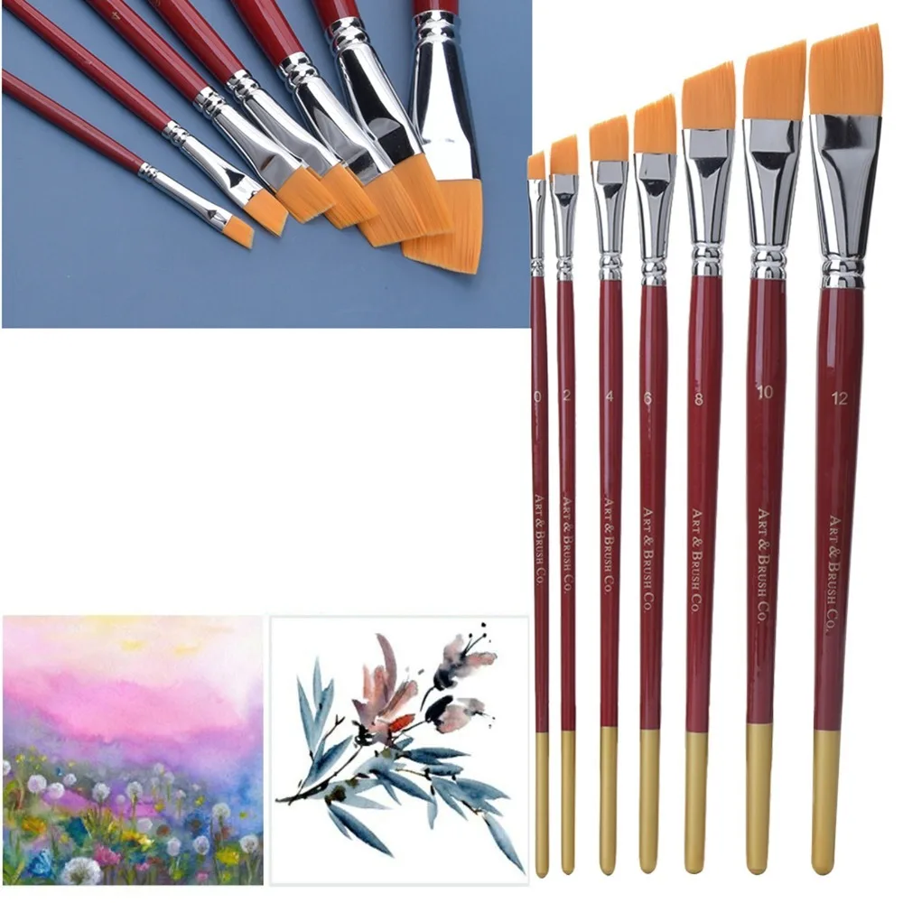 7PCS Angled Bristle Tips Angled Nylon Bristle Brushes Short Handle Build Multi-pigment Compatibility Short Handle Art Brush Set
7PCS Angled Bristle Tips Angled Nylon Bristle Brushes Short Handle Build Multi-pigment Compatibility Short Handle Art Brush Set