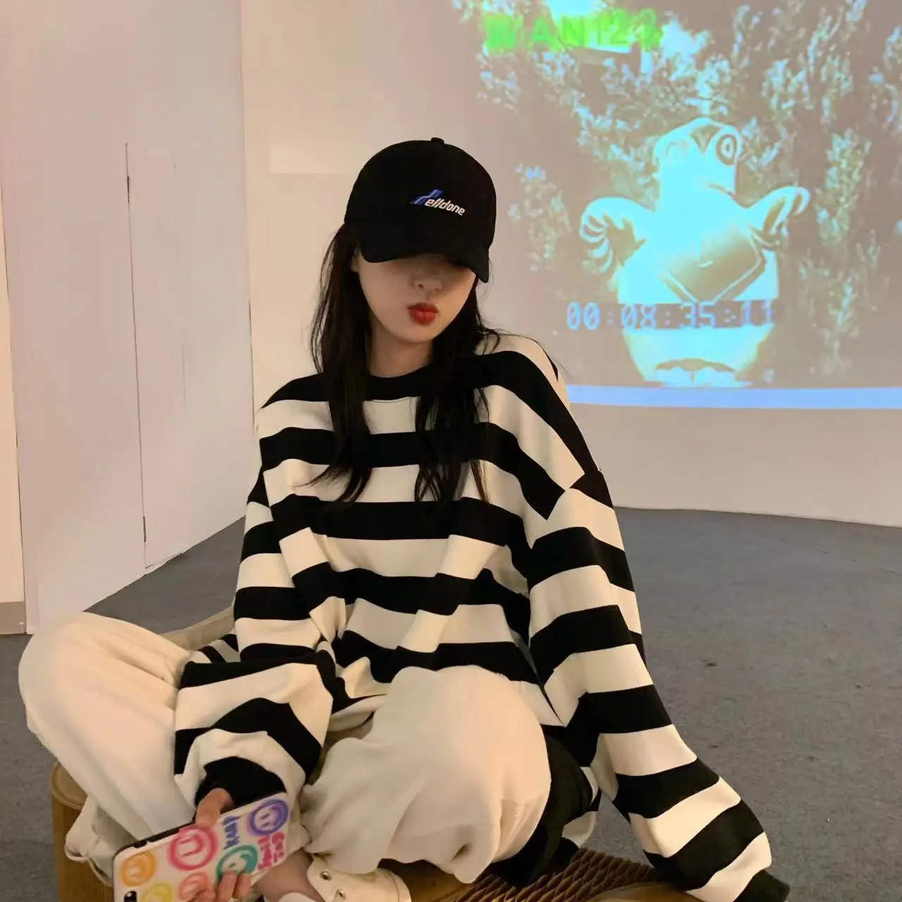 Striped Loose Fit Thin Hoodie Women's Spring Autumn Casual Trendy Top plus Size Comfortable Sweatshirt Chinese Brand
Striped Loose Fit Thin Hoodie Women's Spring Autumn Casual Trendy Top plus Size Comfortable Sweatshirt Chinese Brand