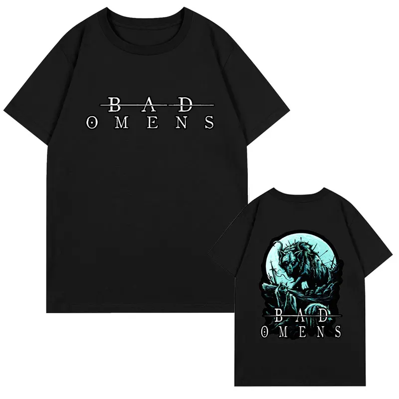 Rock Band Bad Omens Band Graphic T Shirts Men's Women's Fashion Casual Oversized Cotton T-Shirt Hip Hop Gothic Clothing Tshirt
Rock Band Bad Omens Band Graphic T Shirts Men's Women's Fashion Casual Oversized Cotton T-Shirt Hip Hop Gothic Clothing Tshirt