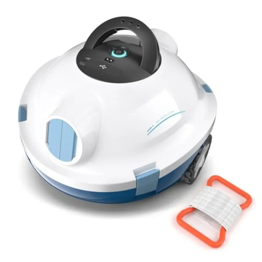 Automatic Pool Vacuum Y10 for above/inground pools up to 65ft/1100 sq.ft, ABS plastic, black, 120 mins runtime, powerful suctio
Automatic Pool Vacuum Y10 for above/inground pools up to 65ft/1100 sq.ft, ABS plastic, black, 120 mins runtime, powerful suctio