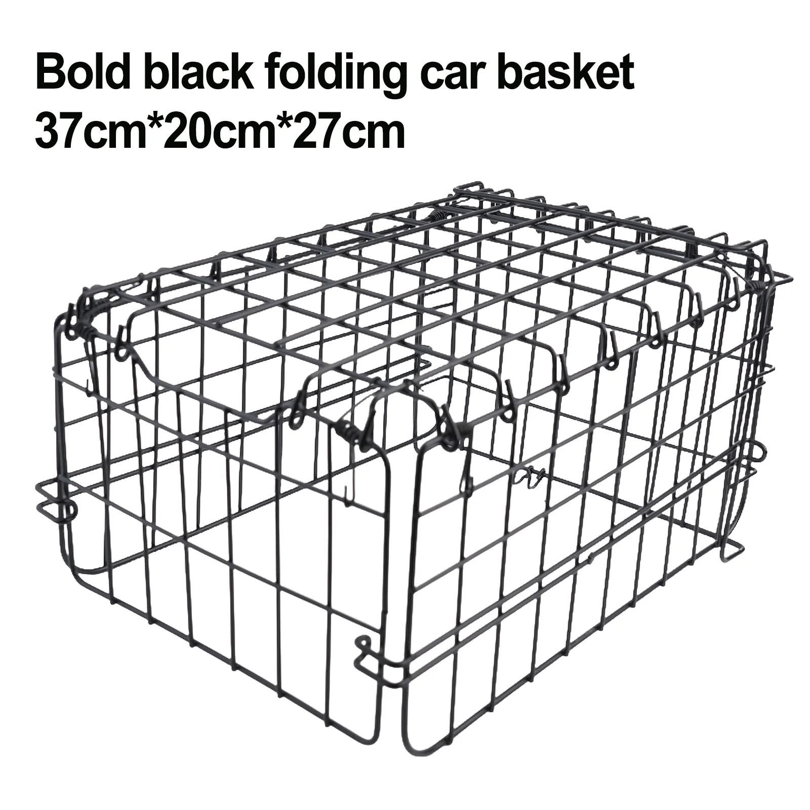 Steel Frame Stacking Basket Foldable Steel Wire Bold Black Folding Basket Easily Folds Easy To Fold Good Compatibility
Steel Frame Stacking Basket Foldable Steel Wire Bold Black Folding Basket Easily Folds Easy To Fold Good Compatibility