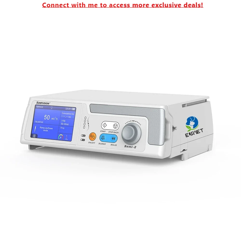 EURVET Veterinary Syringe Pump Large LCD Display Min 2ml To 60ml Veterinary Vaccine Syringe As Open System Pump
EURVET Veterinary Syringe Pump Large LCD Display Min 2ml To 60ml Veterinary Vaccine Syringe As Open System Pump